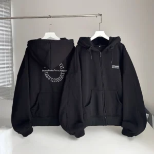 Jacket Boxy Form Hoodie Dessuu Reverse Pockets unisex
